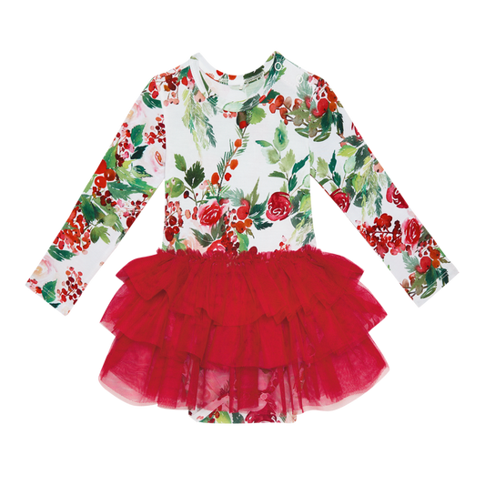 Beatrix Long Sleeve Tulle Skirt Bodysuit