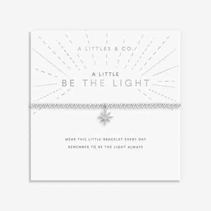 A Little 'Be The Light' Bracelet In Silver Plating