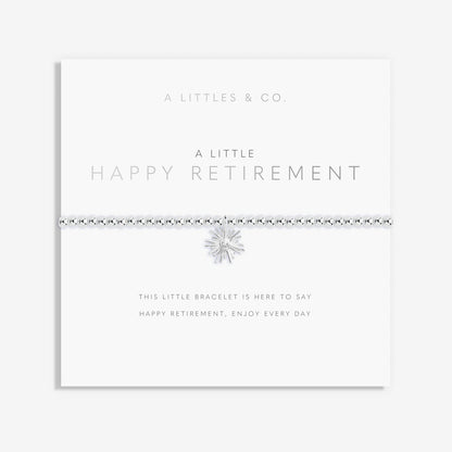 A Little 'Happy Retirement' Bracelet in Silver Plating