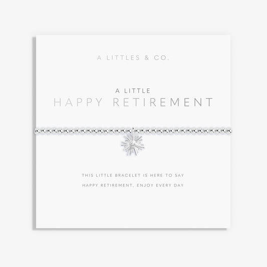 A Little 'Happy Retirement' Bracelet in Silver Plating