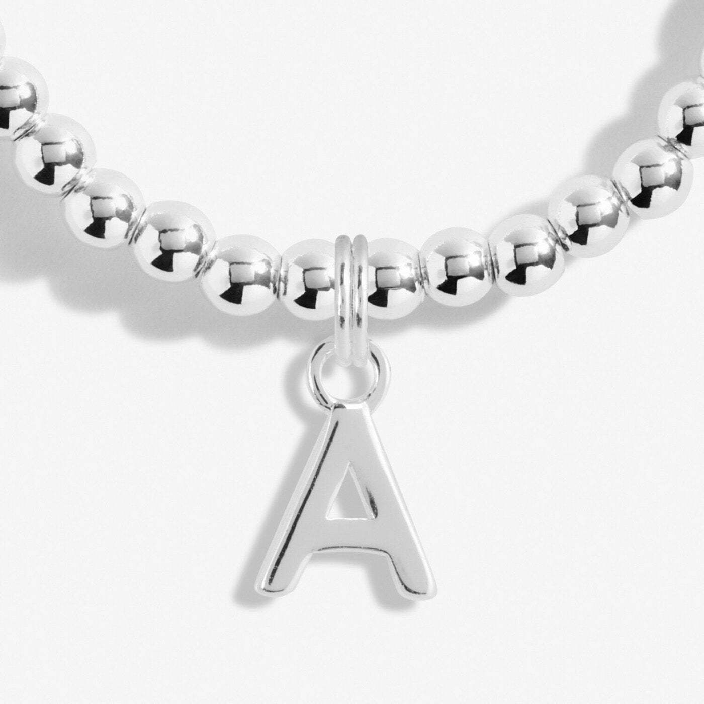 A Little Alphabet Bracelet in Silver Plating