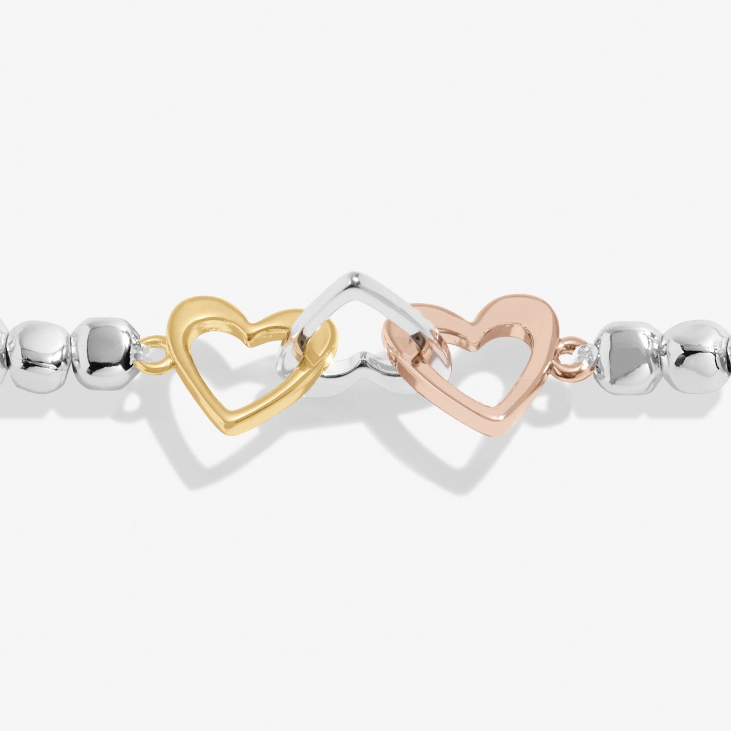 Forever Yours 'Thankful Grateful Blessed' Trio Bracelet In Silver, Gold-Tone And Rose Gold-Tone Plating