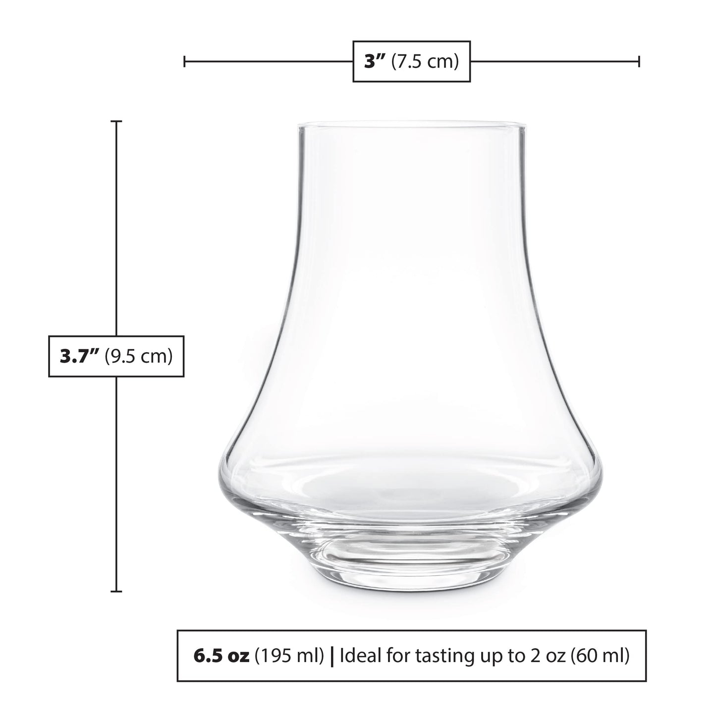 Revolving Spirit Tasting Glass