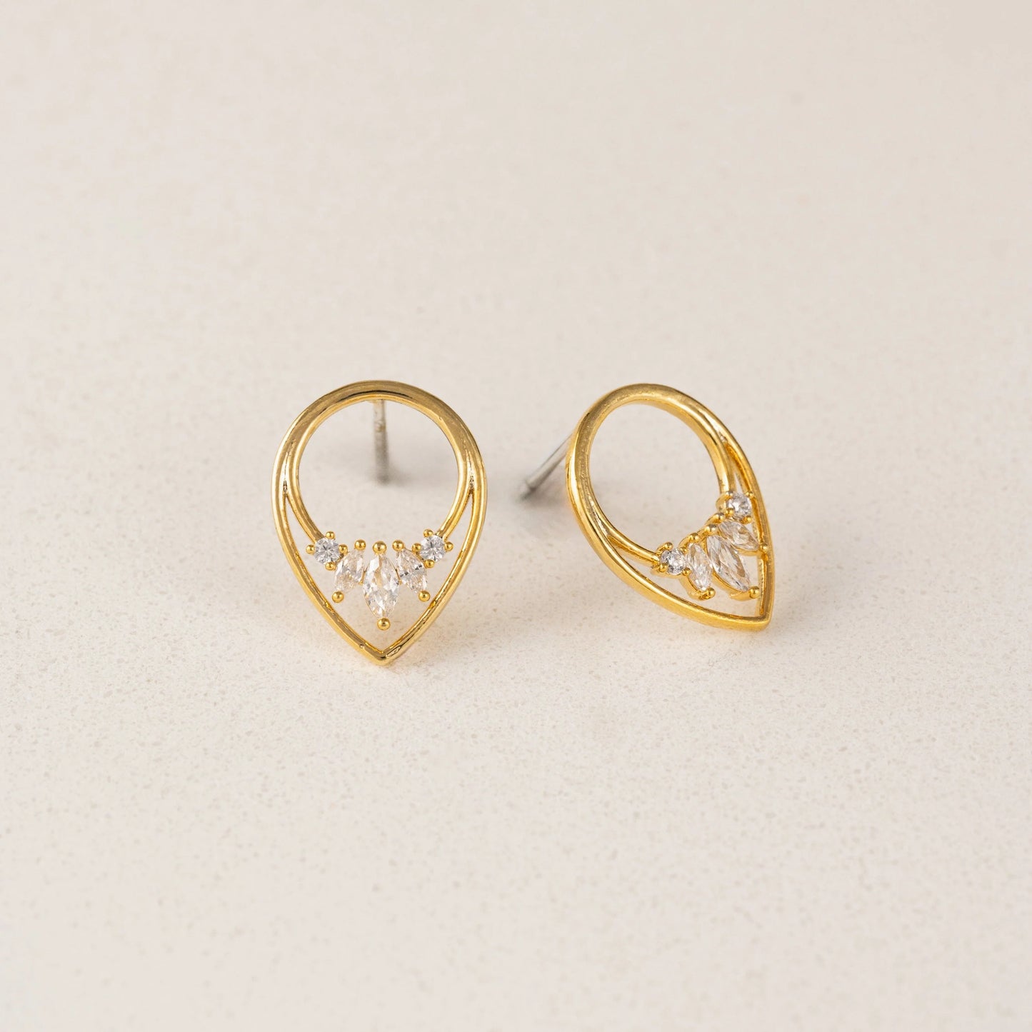 Aria Hoop Earrings - Clear
