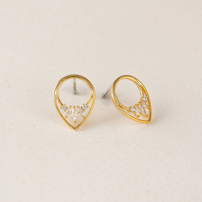 Aria Hoop Earrings - Clear