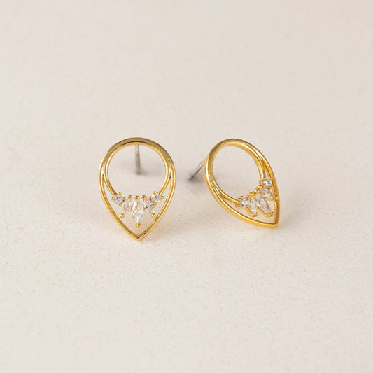 Aria Hoop Earrings - Clear