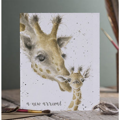 A New Arrival Giraffe Card