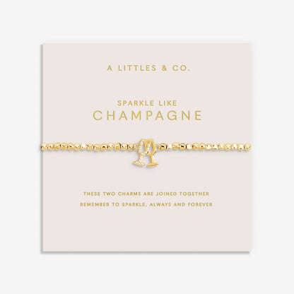 Forever Yours 'Sparkle Like Champagne' Bracelet In Gold-Tone Plating