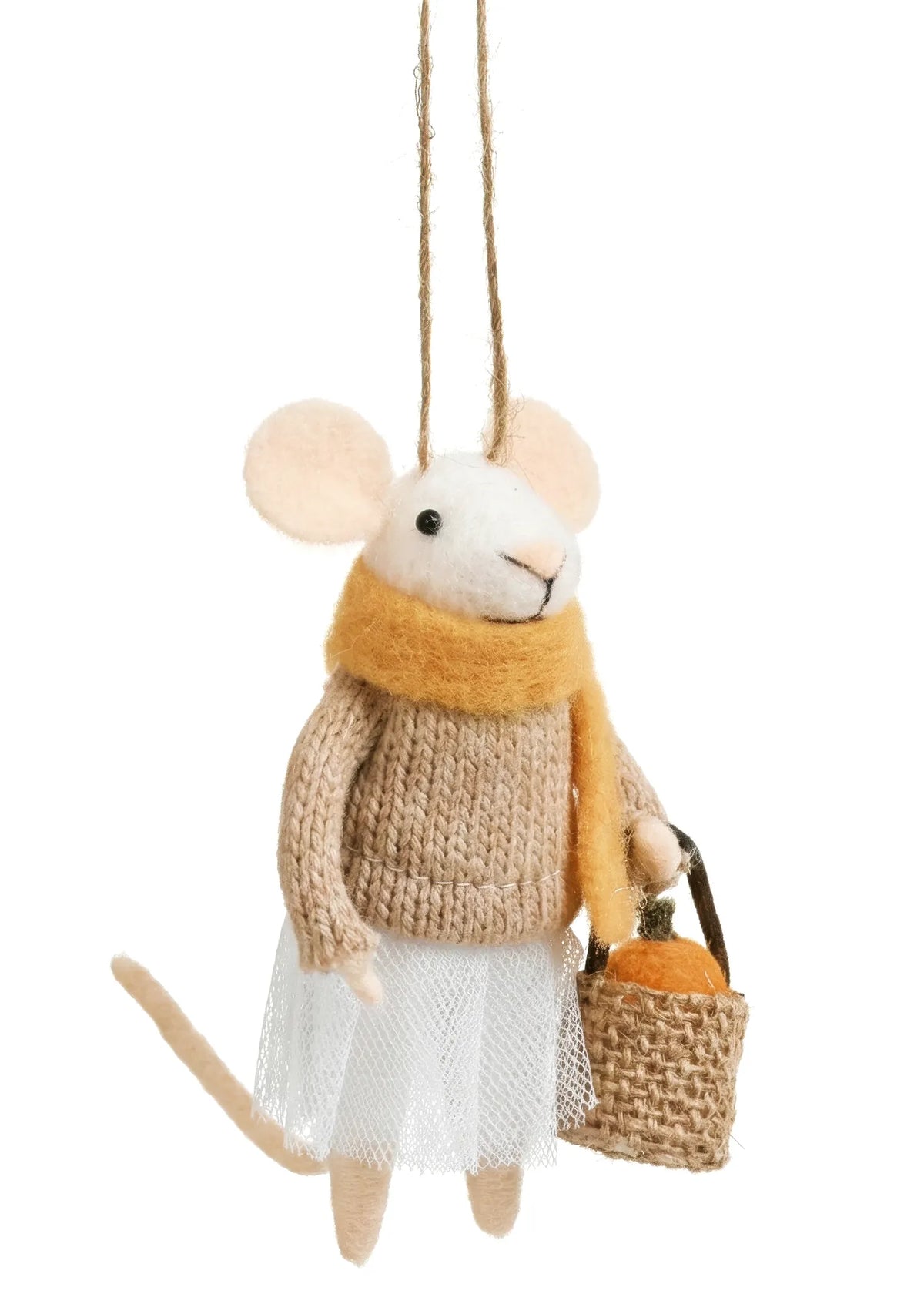 Hazel the Harvest Mouse Ornament with Tutu