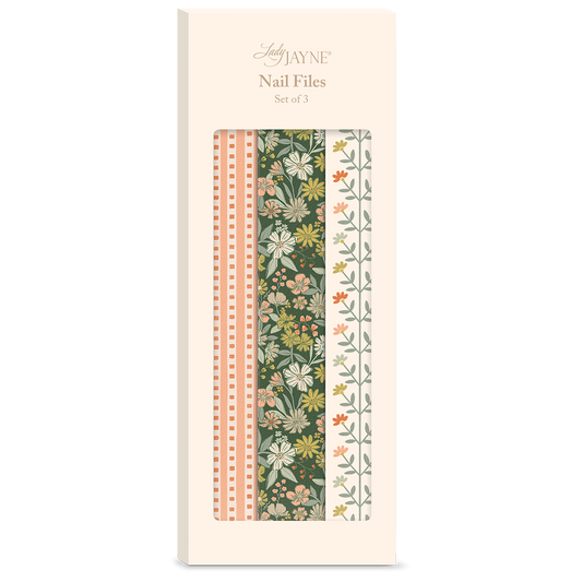 Forest Coral Floral Nail File Set