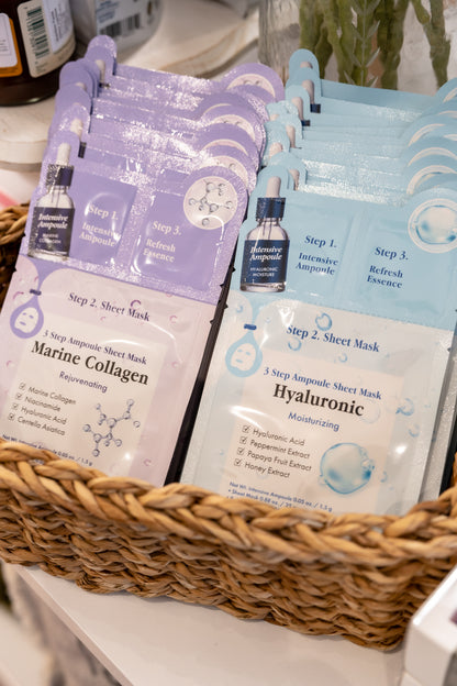 3 Step Ampoule Sheet Mask-Hyaluronic