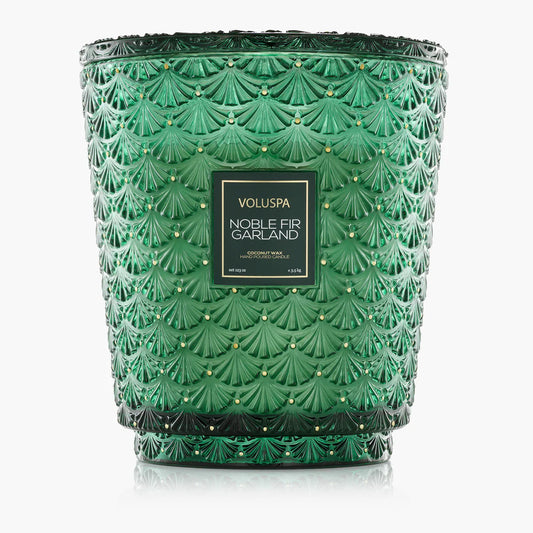Noble Fir Garland
5 Wick Hearth Candle