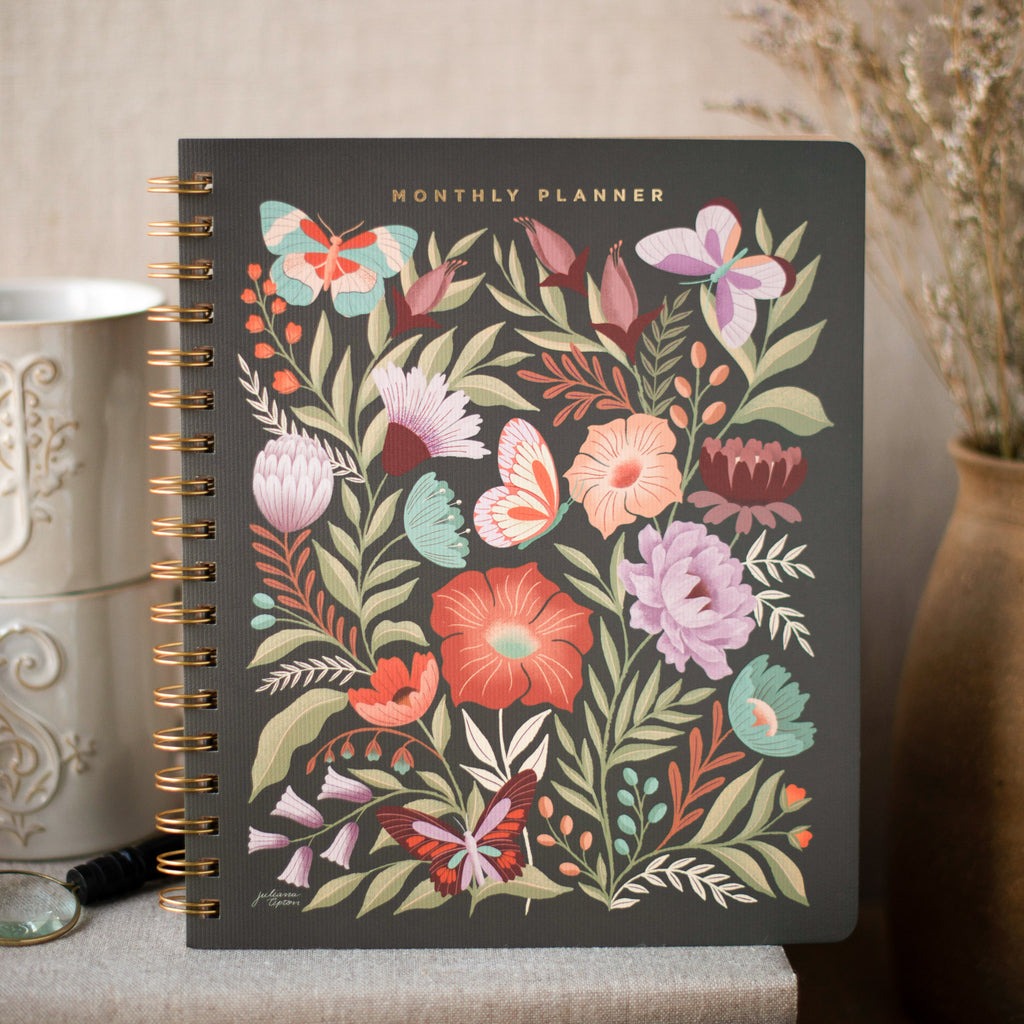Flowers Non-Dated Monthly Planner