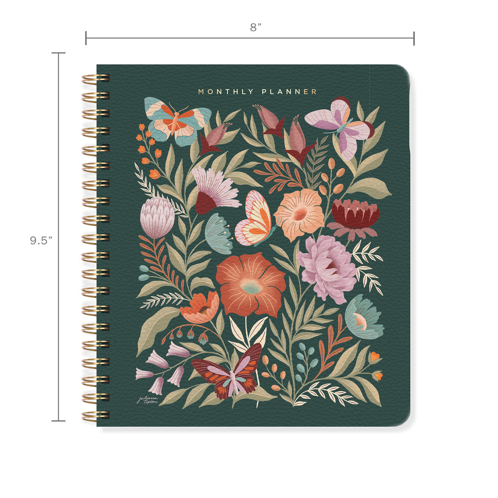 Flowers Non-Dated Monthly Planner