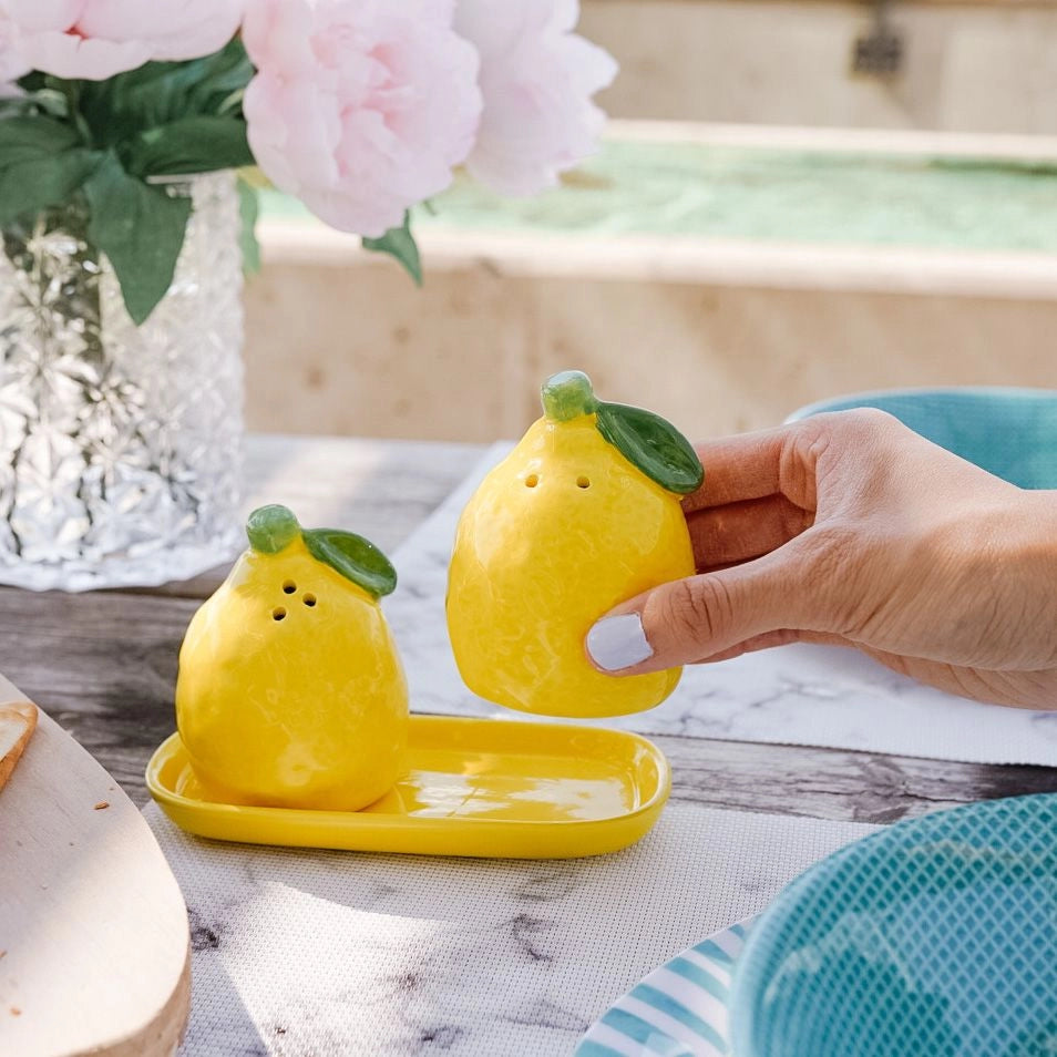 Lemon Salt & Pepper on Tray