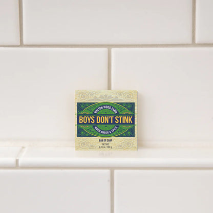 Boys Don't Stink - Warm Amber & Spice Soap Bar