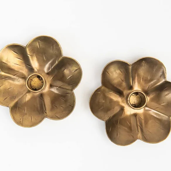 Forged Flower Candle Holder
