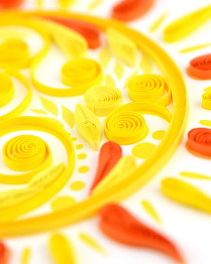 Sun Quilling Card