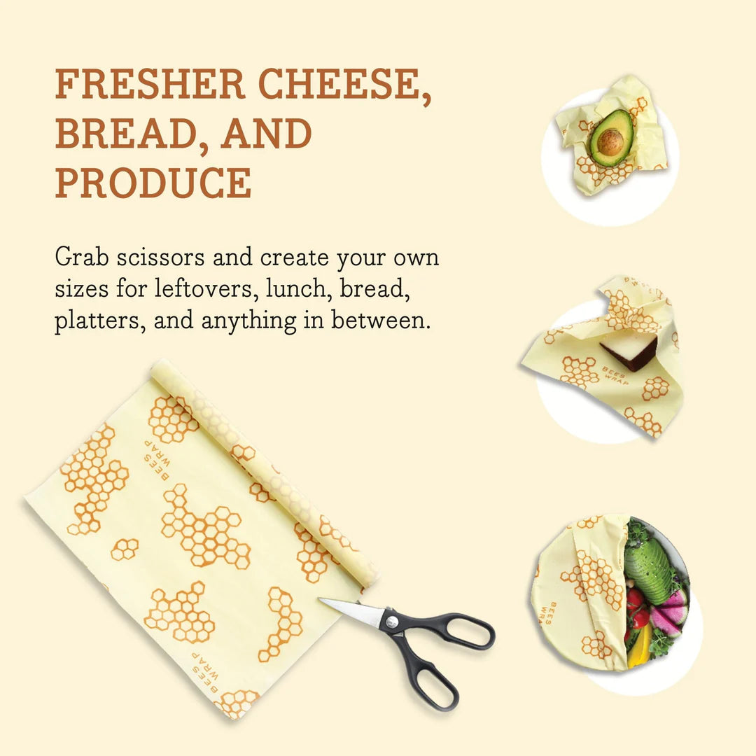 Honeycomb Bees Wrap Roll