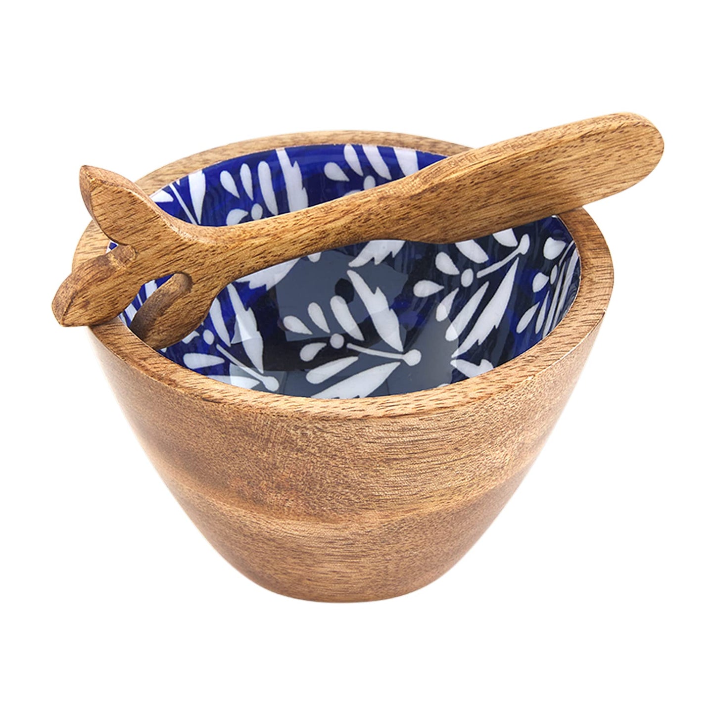 Floral Blue Dip Bowl Set