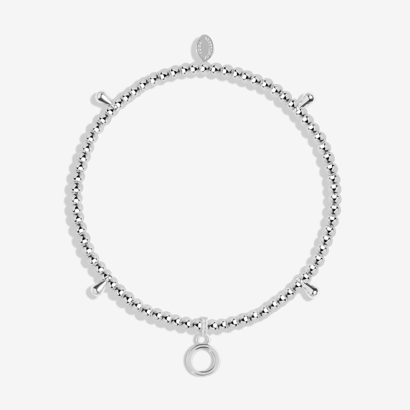 A Little Alphabet Bracelet in Silver Plating