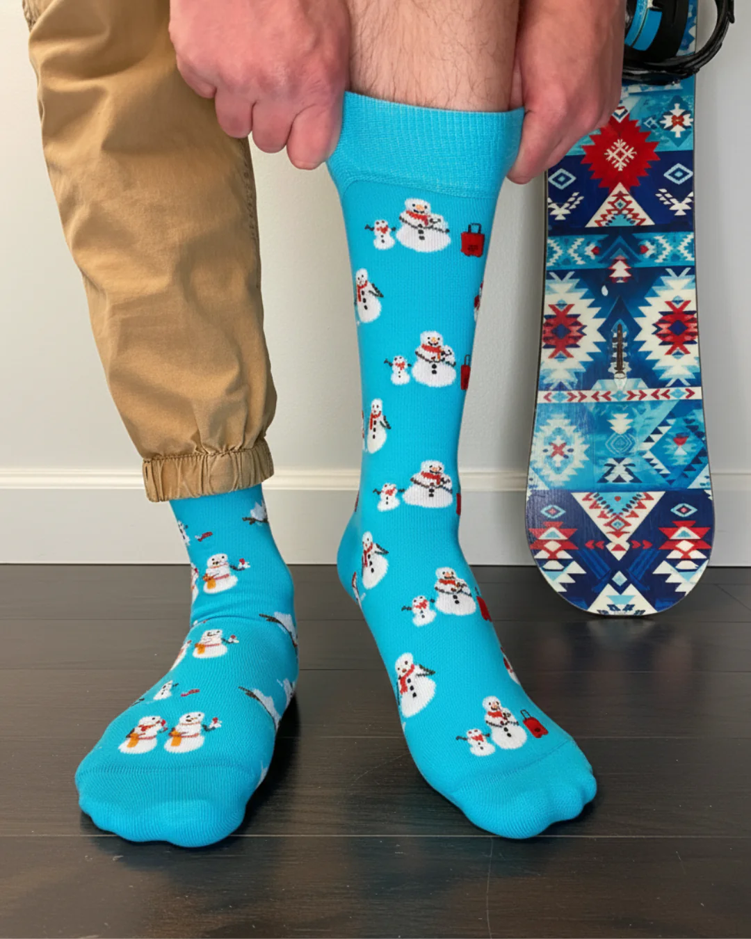 Men's Snowman Vacation Socks