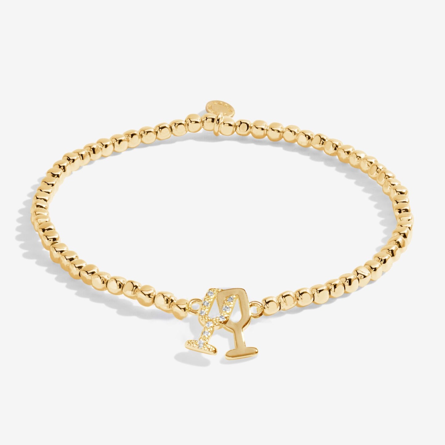 Forever Yours 'Sparkle Like Champagne' Bracelet In Gold-Tone Plating