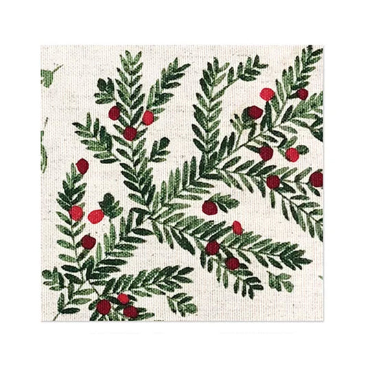 Holly Cocktail Napkin 20Pk Red/Green