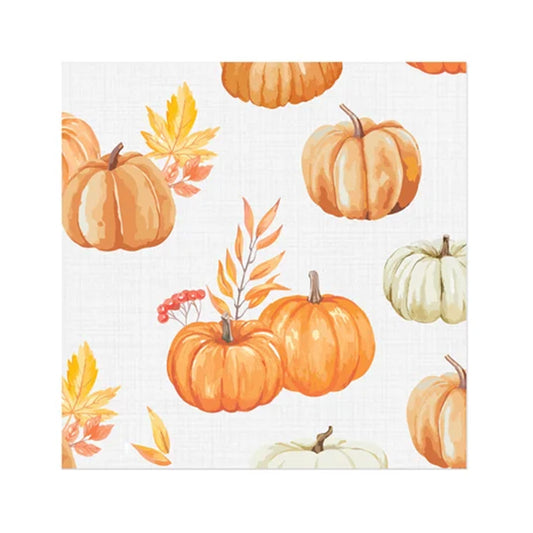 Pumpkin Patch Printed Cocktail Napkin 20Pk