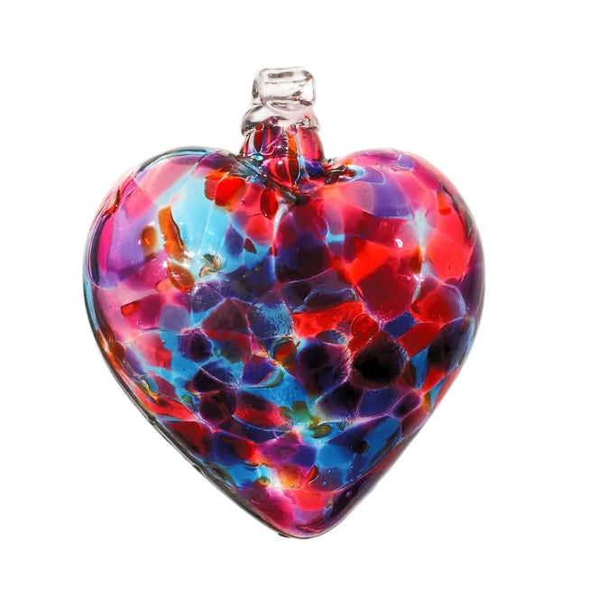 Blown Glass Heart - Royal Orchard