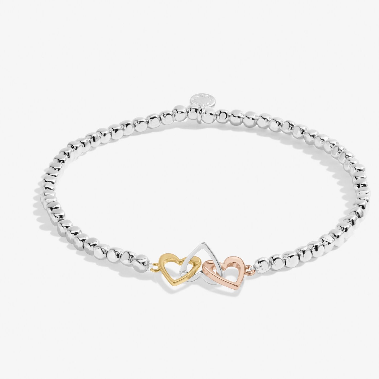 Forever Yours 'Thankful Grateful Blessed' Trio Bracelet In Silver, Gold-Tone And Rose Gold-Tone Plating