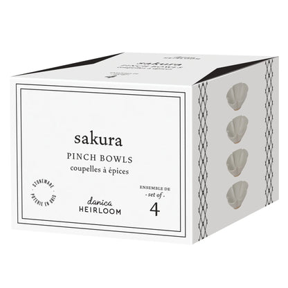 Sakura Stoneware Pinch Bowls (2 oz each)