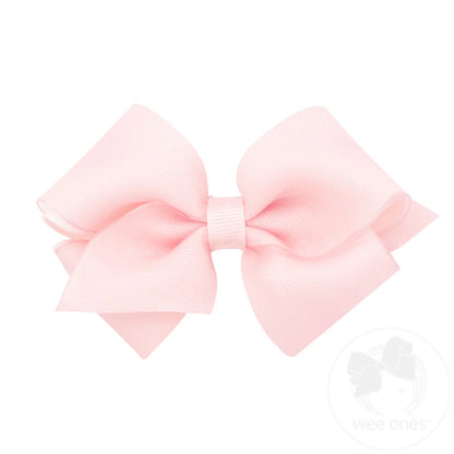 Small Organza and Grosgrain Overlay Hair Bow