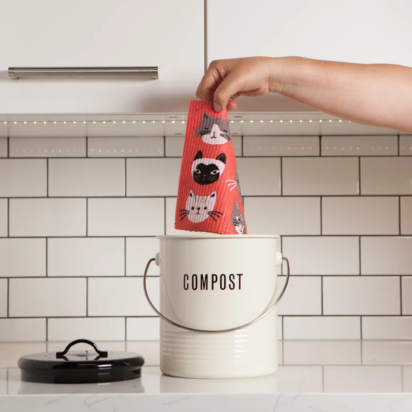 Cats Meow Swedish Dishcloth