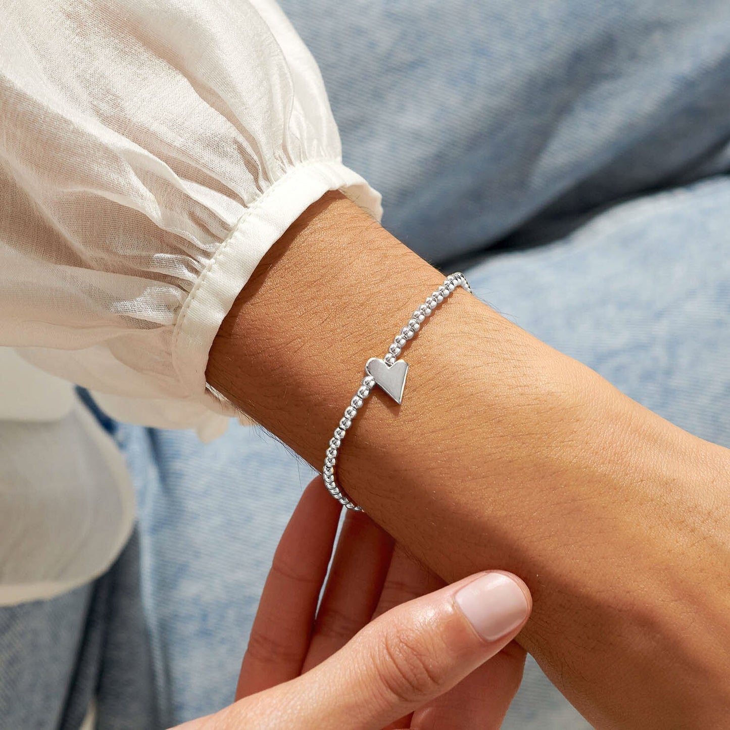 A Little 'Best Friend' Bracelet In Silver Plating