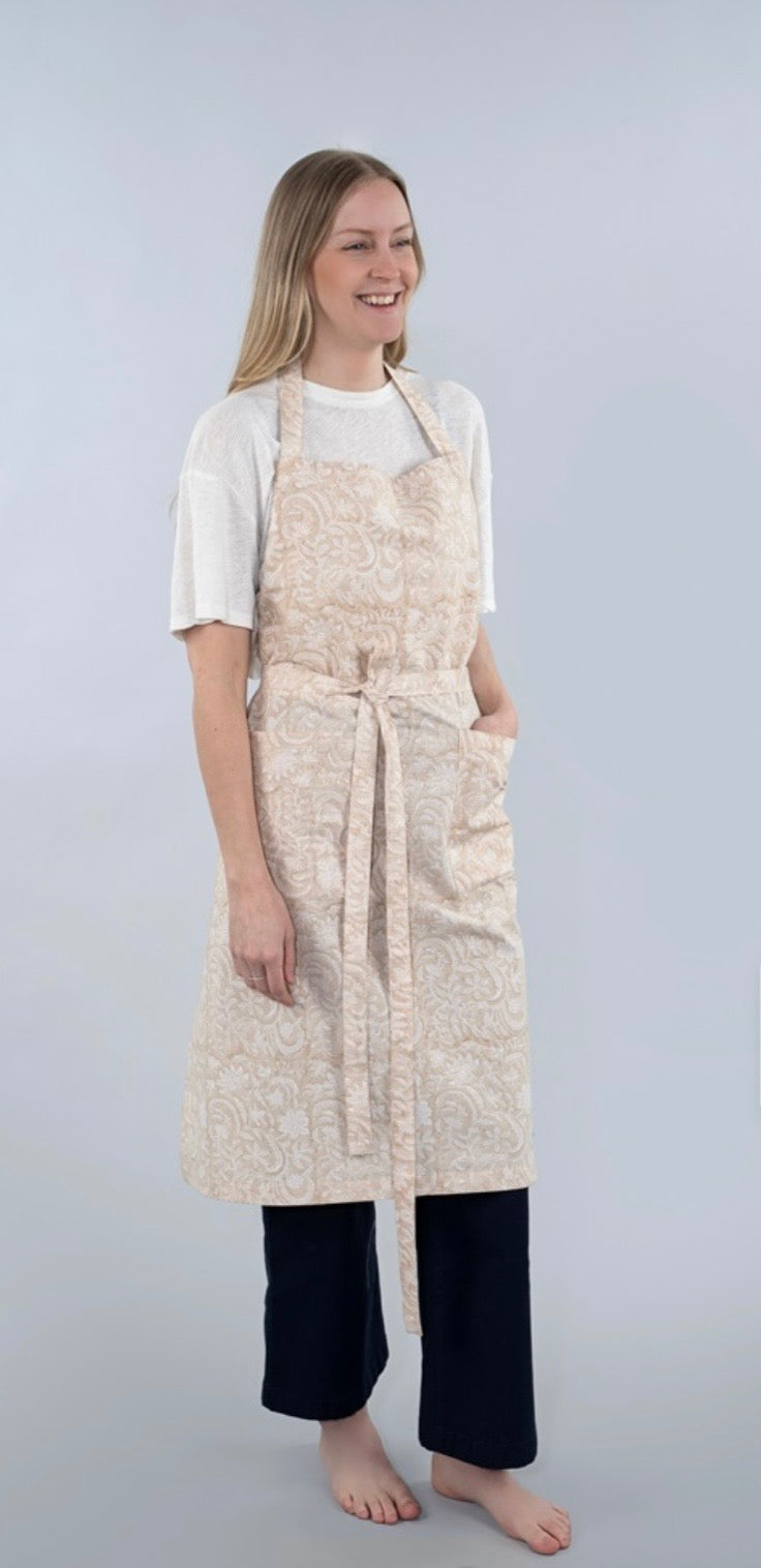 Clementine Block Print Apron