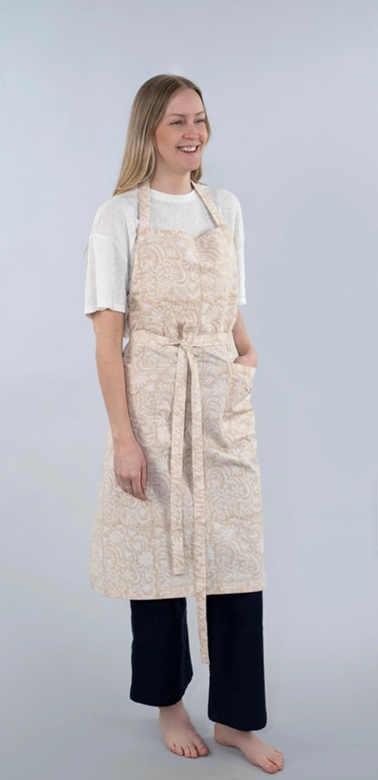Clementine Block Print Apron