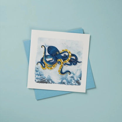 Deep Sea Octopus Quilling Card