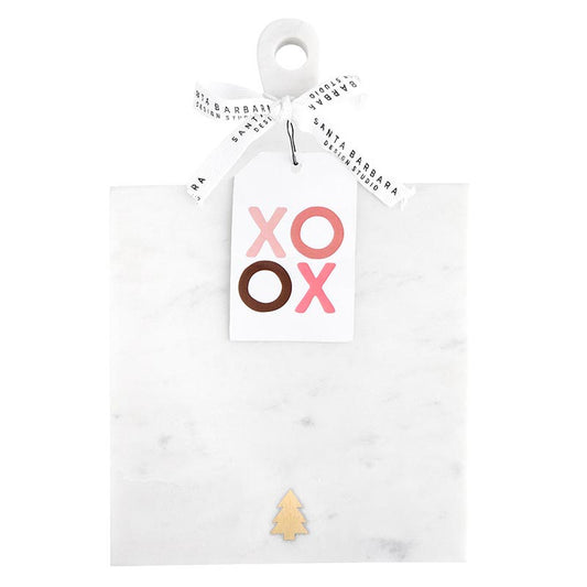 Marble Serving Board with Handle - Tree