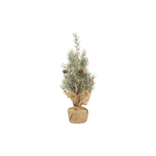 Pale Green Faux Balsam Tree with Burlap Base