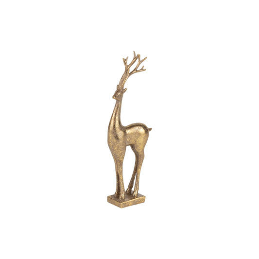9" Gold Reindeer Tabletop Figurine