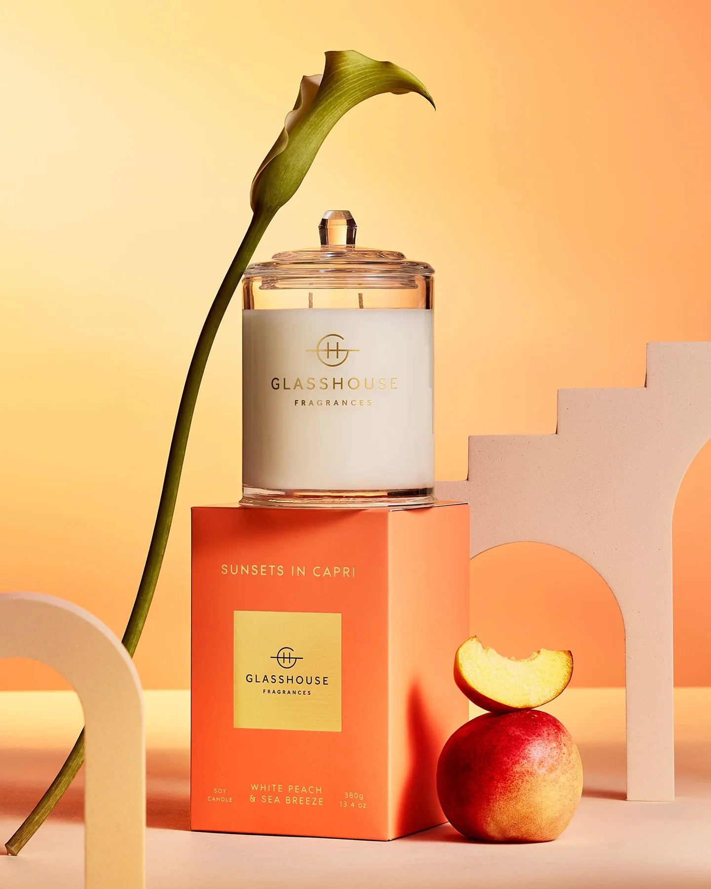Sunsets In Capri Candle