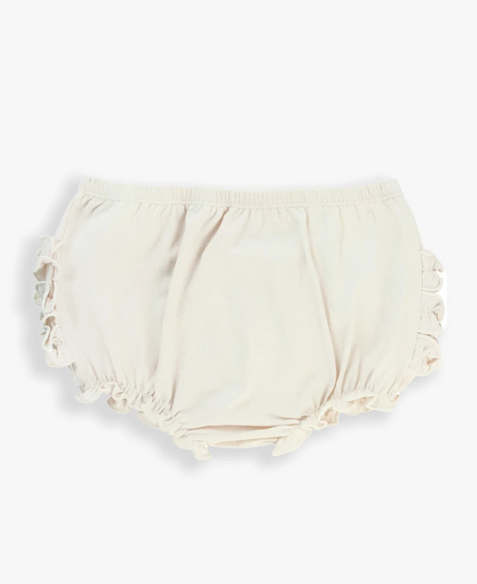 Ivory Knit RuffleButt Bloomer