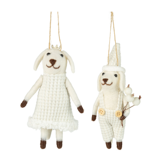 Felt Dog Ornaments
