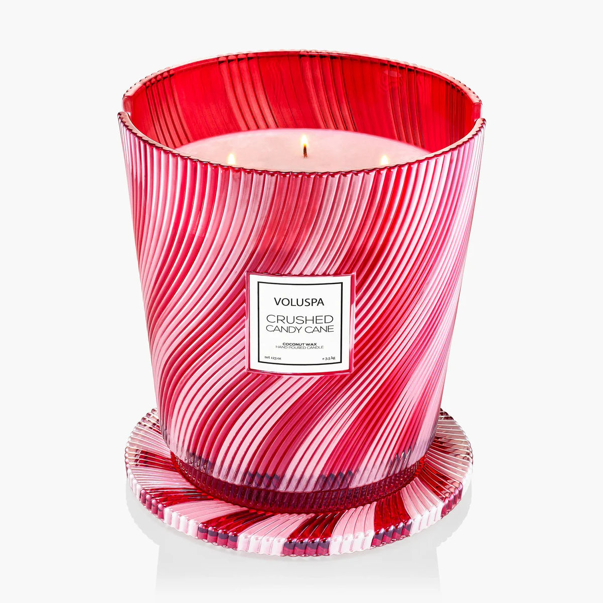 Crushed Candy Cane
Limited Edition Hearth 5 Wick Glass Candle
