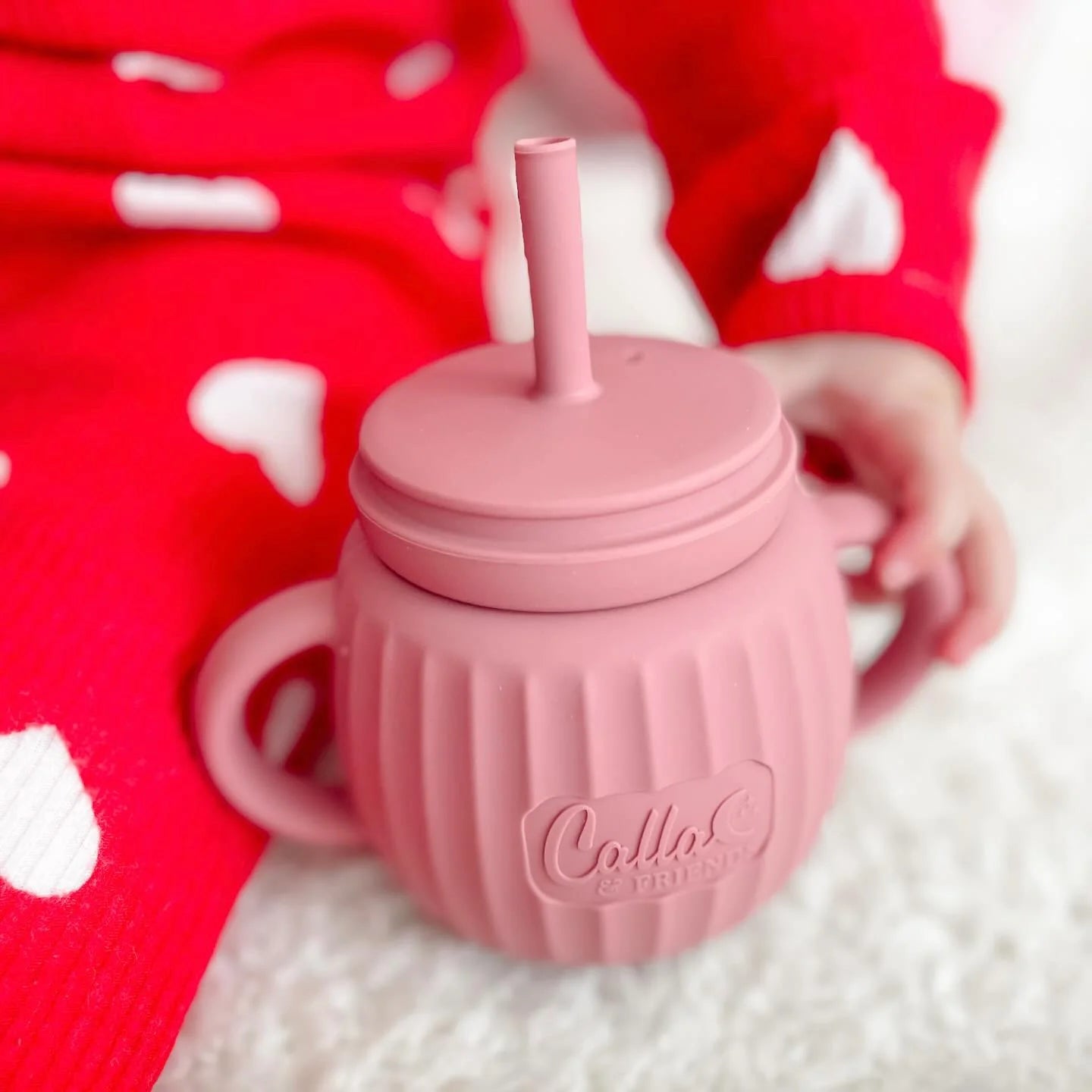 Silicone Cup With Straw