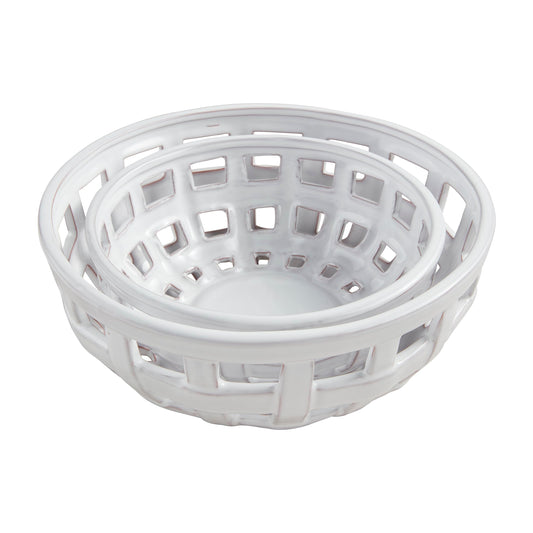 Nested Basket Weave Bowls