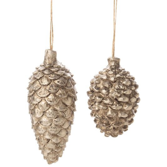 Antique Resin Pinecone Ornament