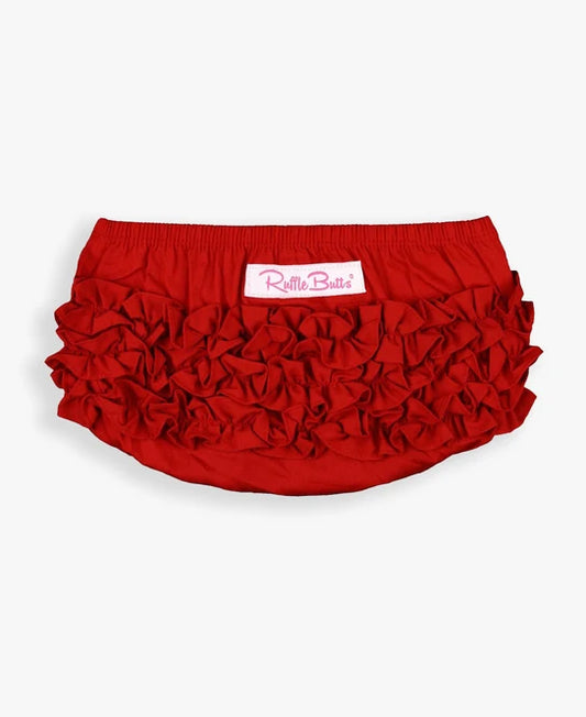 Red Woven RuffleButt Bloomer