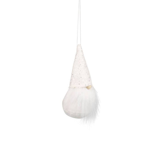 4" White Mini Gnome Ornament